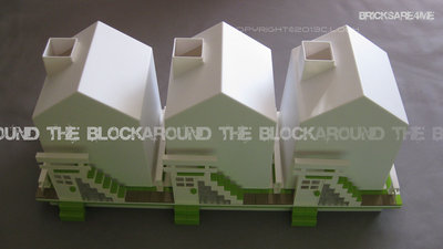 Around the Block sculpture-mix media-Exterior
