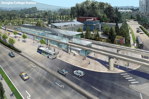 Artist Rendering of the LaFarge Lake Douglas Station.
