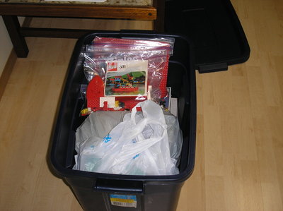 it has been stored in a rubber maid tote