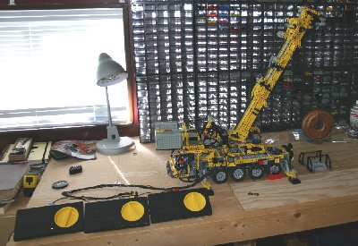 The new and improved crane.  Here is an overall view